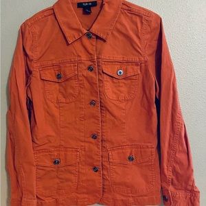 STYLE & CO Orange WOMENS JACKET/TOP Size Medium 🍁🍂🍃🧡
